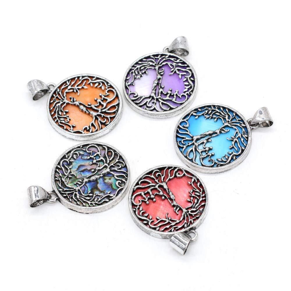 4290 Natural Mother of Pearl Shell Charms, Abalone Gemstone Seashell